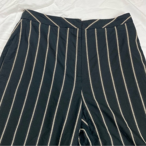 Oscar De La Renta Pinstripe Wide Leg Pants XS - Picture 6 of 6